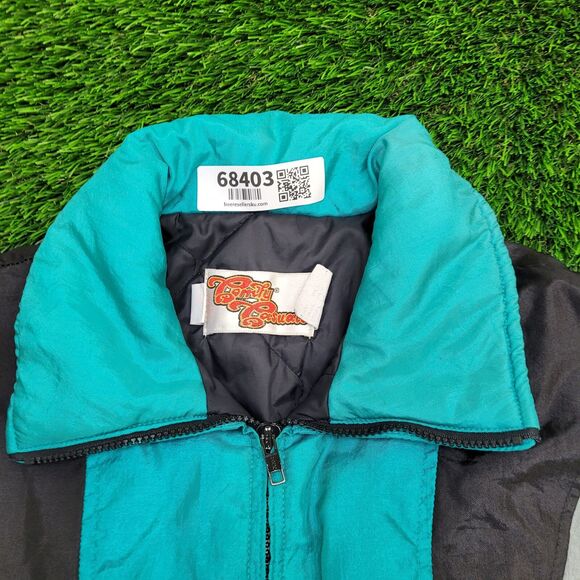 Vintage 80s MOD Jacket Womens Large 25x25 Turquoise - Picture 10 of 16